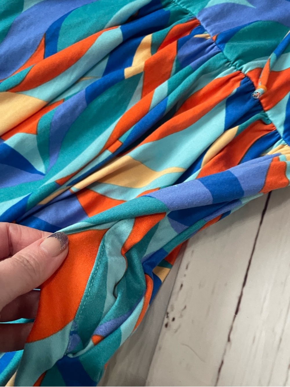 Haptics geometric colorful romper - Picture 5 of 6